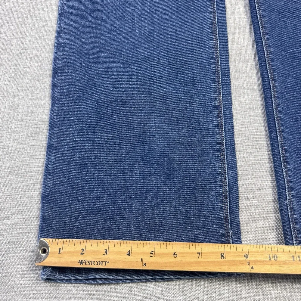 Mott & Bow Jeans Mens 38x32 Straight Blue Medium Wash Stretch Pockets Logo Denim
